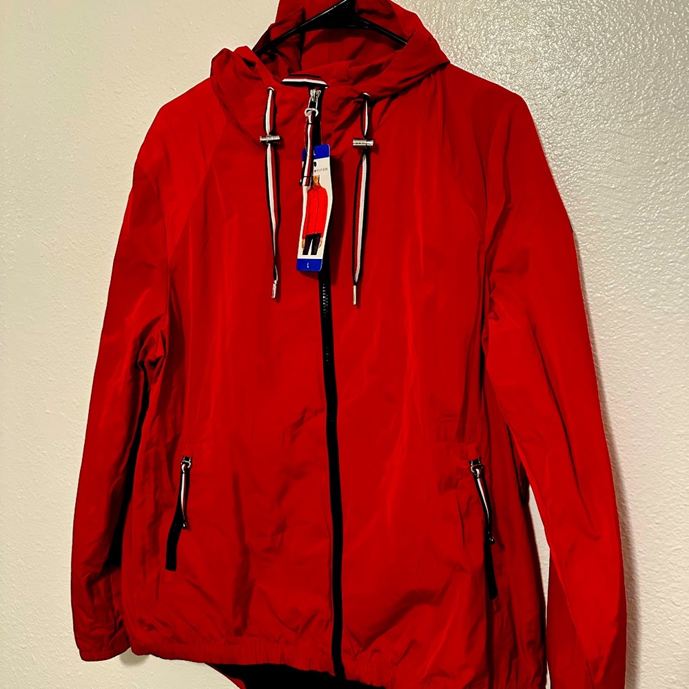 Tommy Hilfiger Jacket RED Windbreaker L